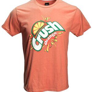 Orange Crush T-Shirt Carbonated Soda Beverage Vintage Logo Heather Orange